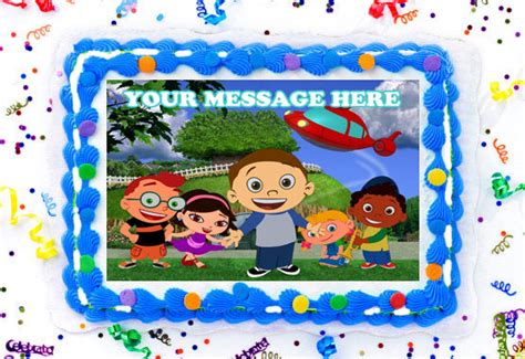 Little Einsteins Edible Image Cake Topper Personalized Birthday Sheet