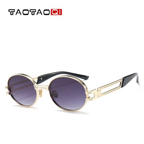 taotaoqi brand steampunk sunglasses women luxury metal frame designers vintage sun glasses men