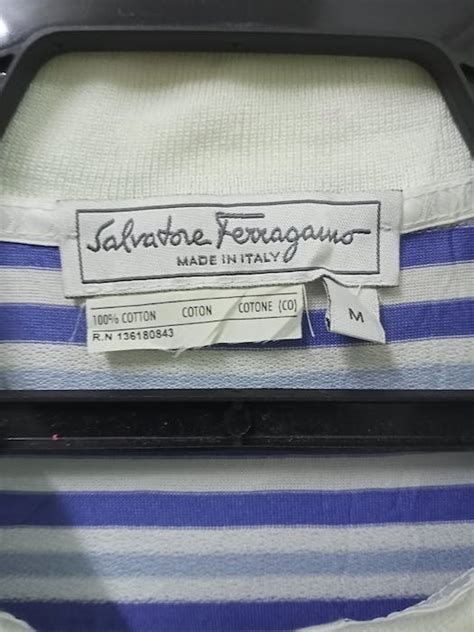 Salvatore Ferragamo Salvatore Ferragamo Stripe Polo Shirt Grailed