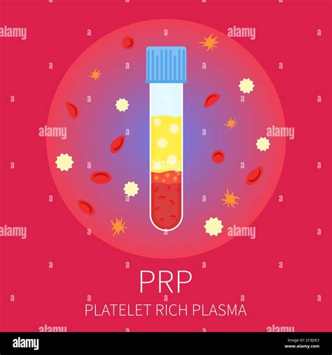 Platelet Rich Plasma Prp Test Tube Illustration Stock Photo Alamy
