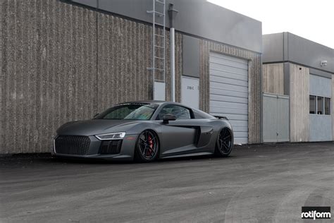 This matte black audi r8 was spotted on the streets of amsterdam (insert smoking joke here). Mighty Matte Black Audi R8 With Custom Body Kit and Air ...