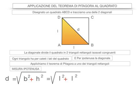 17 Geometria Applicazione Del Teorema Di Pitagora Al Quadrato Ho