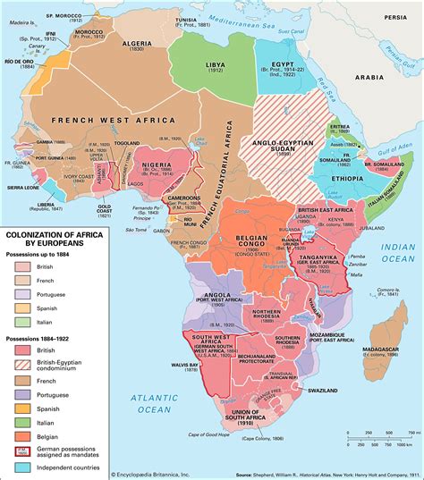 Map Of Colonized Africa