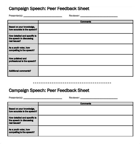 FREE Campaign Speech Templates In PDF MS Word