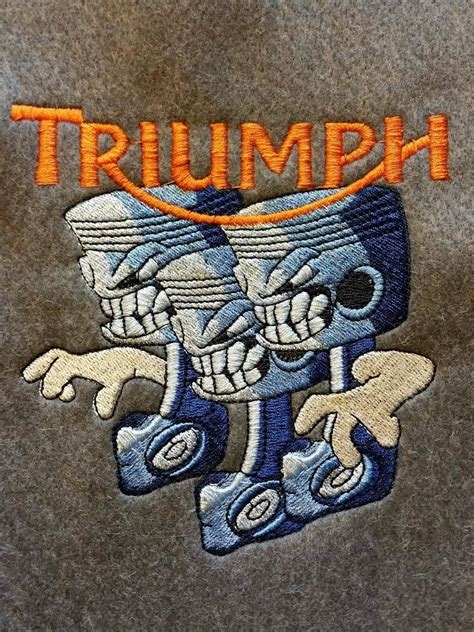 Embroidered Logo Triumph Motorcycle Items With Logo Embroidery