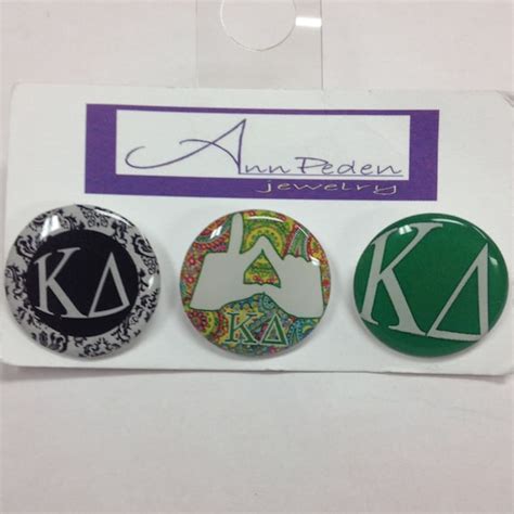 Items Similar To Kappa Delta Lapel Pins Set Of 3 Designs Officially