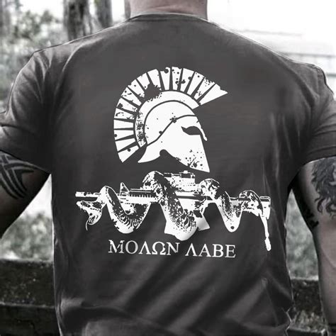 Molon Labe Flag Shirt Moaon Aabe Come And Take It Vintage T Shirt T