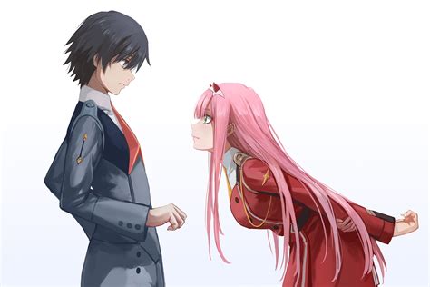 Download 640x960 Zero Two X Hiro Darling In The Franxx Pink Hair