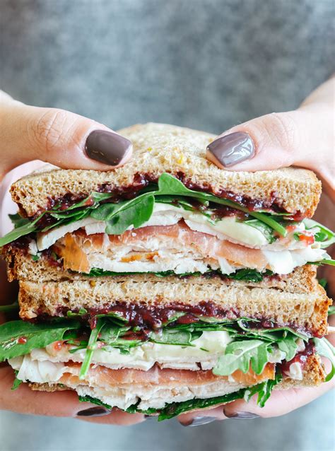 Turkey Sandwich With Cranberry Brie Prosciutto Eat Yourself Skinny