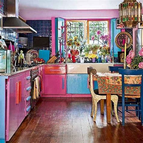 35 Beautiful Bohemian Style Kitchen Decoration Ideas Bohemian Kitchen