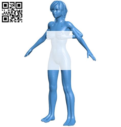 Miss Covering Breasts B005184 File Stl Free Download 3d Model For Cnc