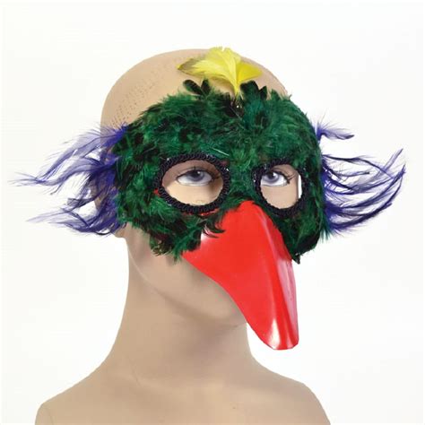 Bird Feather Mask Assorted Colours Costumes R Us Fancy Dress