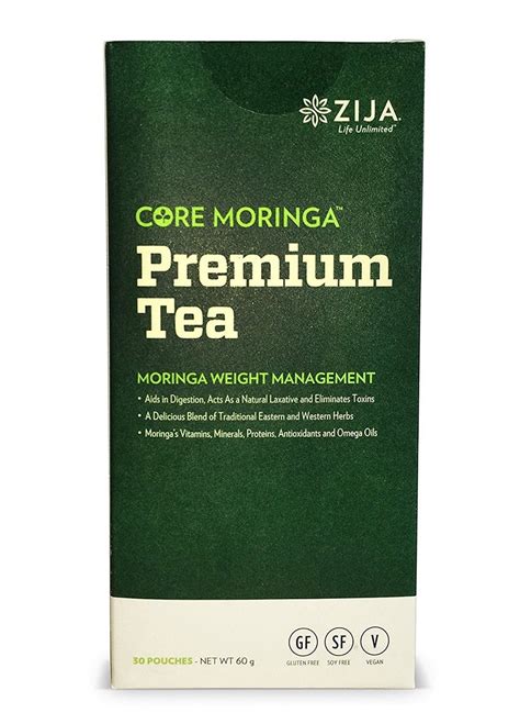 Zija Premium Moringa Tea 1 Box Pack Of 30 Net Wt 60g Healthystic