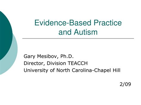 Pdf Evidence Based Practices And Autism