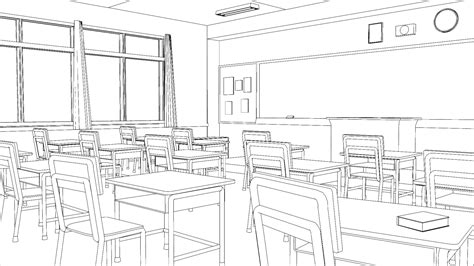 Classroom Line Drawing At Explore Collection Of