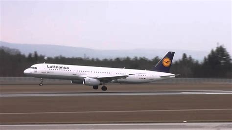 Lufthansa Airbus A321 200 D Aisk Landing At Frankfurt Airport Youtube