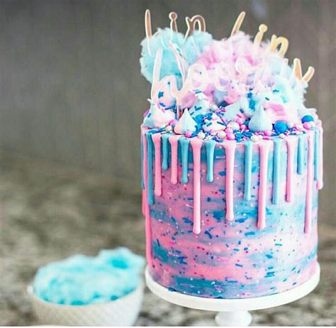 Pin By Warda Warda On Cake Candy Birthday Cakes Cotton Candy Cakes