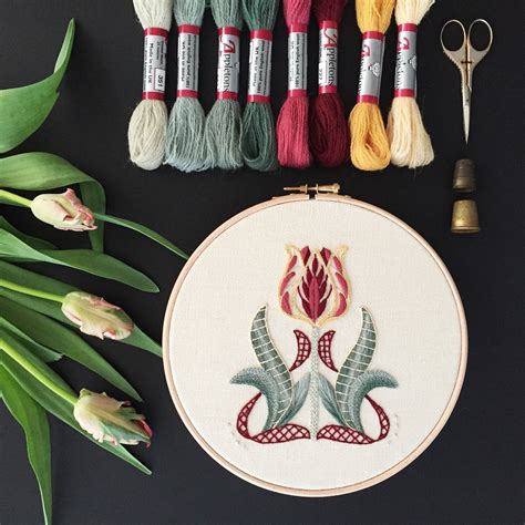 Crewel Embroidery Kit The Tulipa Collector Melbury Hill