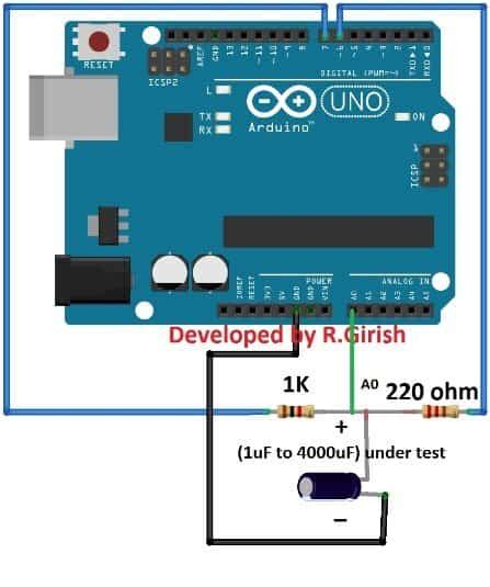 Rangkaian Digital Capacitance Meter Menggunakan Arduino Bang Misno