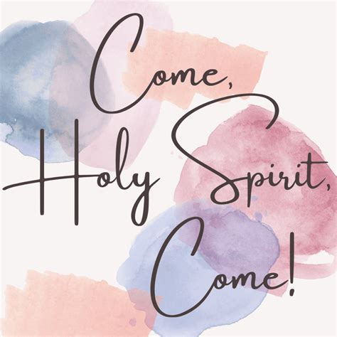 Come Holy Spirit Come Church Of The Ascension