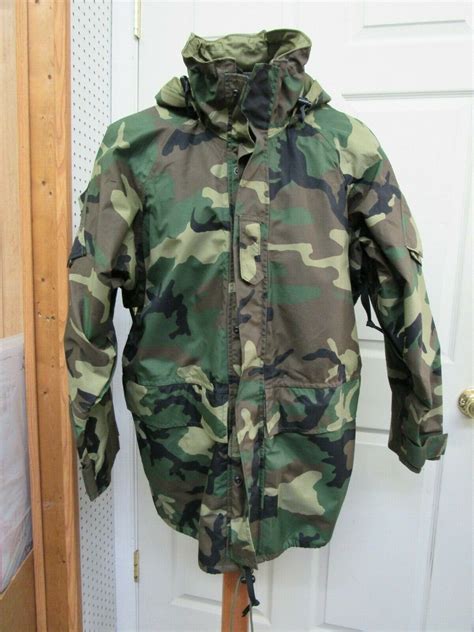 Usgi Woodland Camo Goretex Parka Jacket Gen 2 Cold Weather Ecwcs Large