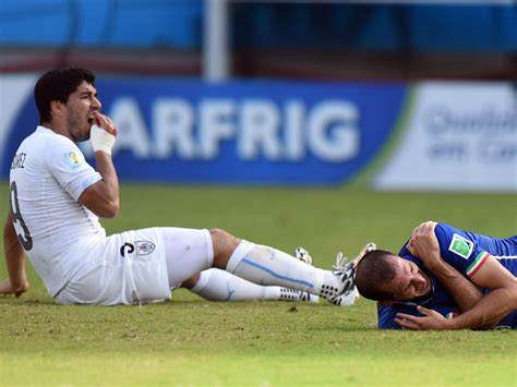 Luis Suarez Bite Fifa Charges Uruguay Striker With Biting Giorgio