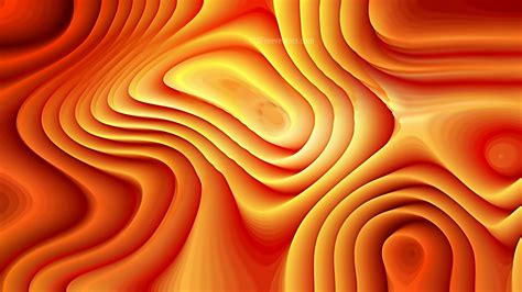 Bright Orange 3d Curved Lines Texture
