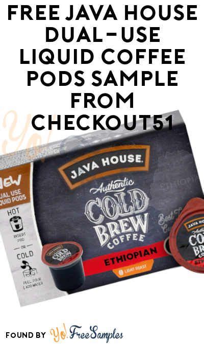 So get free food samples nz and free drink offers too. FREE Java House Dual-Use Liquid Coffee Pods Sample From ...