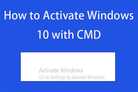 How To Permanently Activate Windows 10 Free With Cmd Minitool