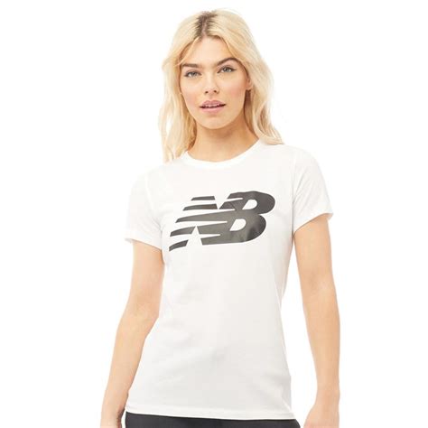 New Balance Damen Core Flying T Shirt Weiß
