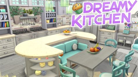 The Sims 4 Parenthood Dreamy Large Kitchen Speed Build Youtube