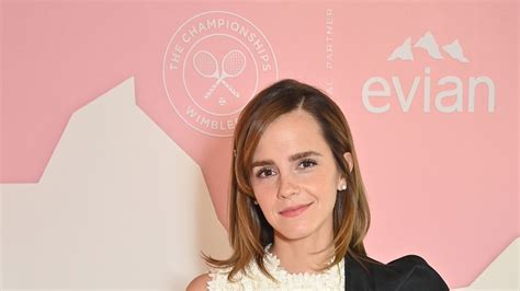 Emma Watson Wears Chic Lace Minidress With Big Bow Embellishment To Wimbledon