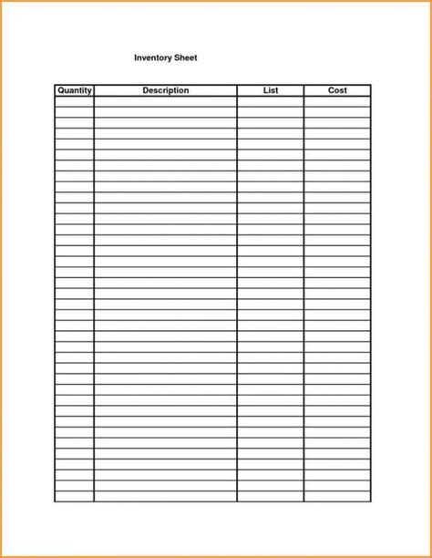 Sample Bar Inventory Spreadsheet Excelxo Com