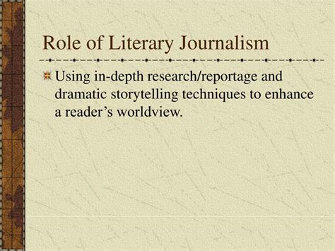 PPT  INTRODUCTION TO LITERARY JOURNALISM PowerPoint Presentation, free