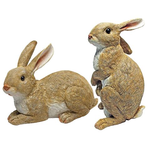Resin Rabbit Garden Statues At
