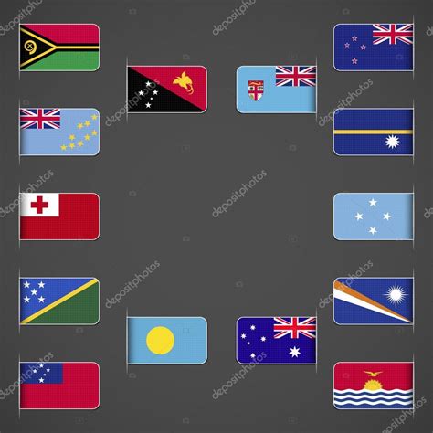 world flags collection oceania — stock vector © ivsanmas 82224816