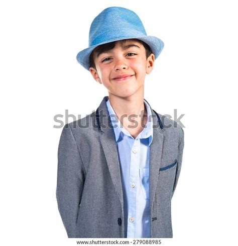 Happy Child Wearing Blue Hat Stock Photo 279088985 Shutterstock