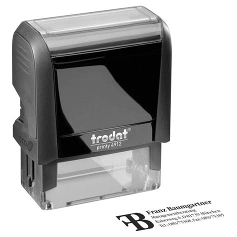 Trodat Textstempel Individualisierbar Printy Selbstf Rbend