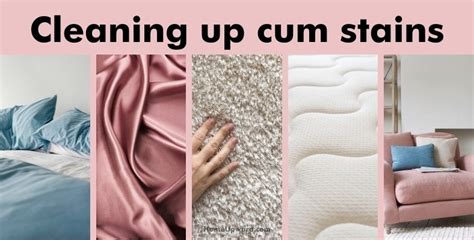 how to remove cum stains