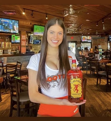 Our Favorite Hooters Gal Promoing Some Fireball Tgg