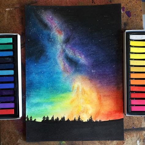 Galaxy Oil Pastel Tutorial In This Video I Gave A Tutorial About Oil