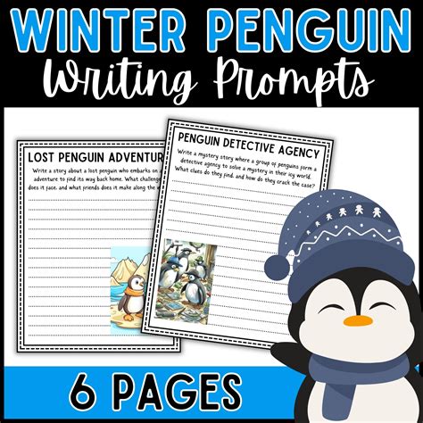 Winter Penguin Writing Prompts Dollar Deal Penguin Informative