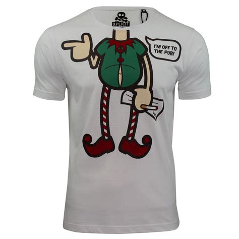 Mens Xmas Christmas T Shirt By Xplicit Novelty Festive Prints Ebay