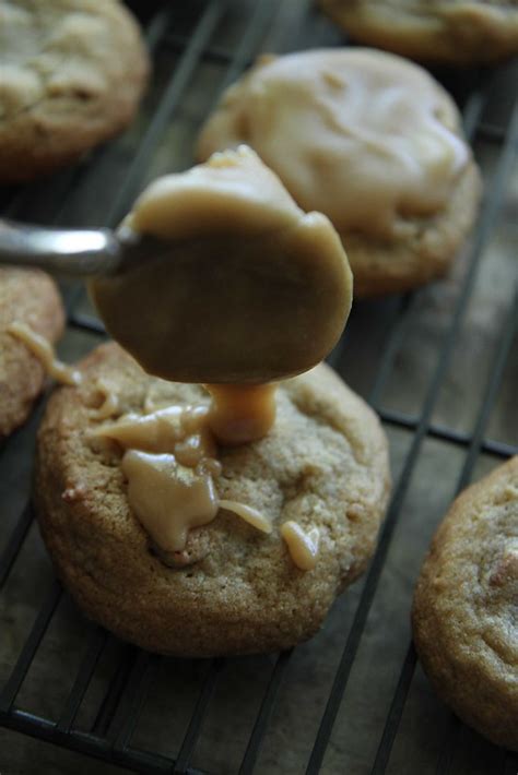 Brown Sugar Pecan Cookies With Caramel Glaze Heather Christo