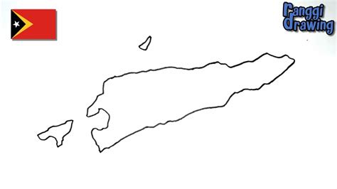 How To Draw Map Of East Timor Youtube