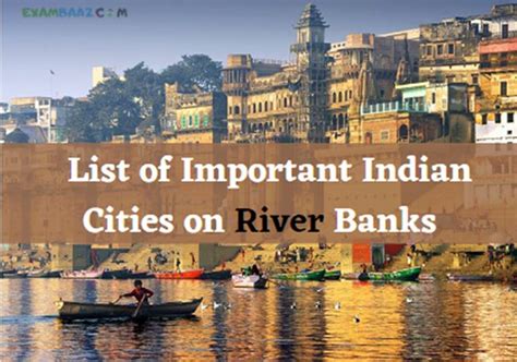 List Of Important Indian Cities On River Banks In Uttar Pradesh