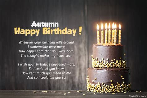 Happy Birthday Autumn Pictures Congratulations