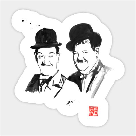 Laurel And Hardy Laurel And Hardy Sticker Teepublic