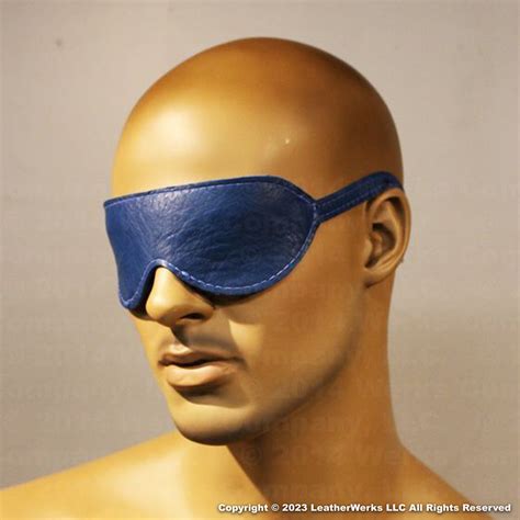 blindfold blue leatherwerks