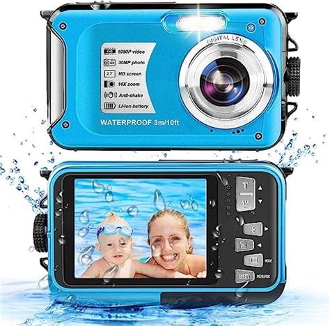 Digital Camera Underwater Camera 10 Ft 1080p Fhd 30mp Waterproof Camera